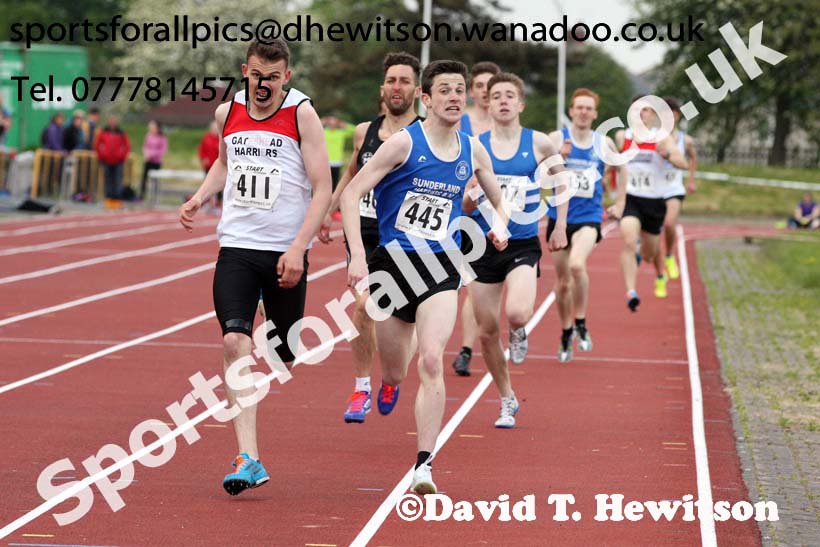 Jimmy Hedley 800 metres Cup, North East Grand Prix, Monkson Stadium, Jarrow. Photo: David T. Hewitson/Sports for All Pics